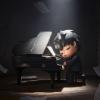 imageHirono The Pianist Figure Figurine 315 inches Height Toys for Modern Home Decor Collectible Toy Set for Desk Accessories