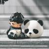 imagePOP MART Hirono Doll Panda Figure Toys for Modern Home Decor Collectible Toy Set for Desk Accessories