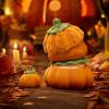 imagePOP MART PUCKY Pumpkin Baby Figure 315 inches Height Toys for Modern Home Decor Collectible Toy Set for Desk Accessories 1PC