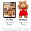 imagePOP MART ted2 ted Action Plush Doll 1181 inches Height Toys for Modern Home Decor Collectible Toy Set for Desk Accessories 1PC
