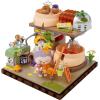 imageThe Monsters Forest Secret Base Series BlocksJam Graffiti Labubu Building Toy Set Interactive Building Toy for Kids Boys and Girls