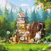 imageThe Monsters Forest Secret Base Series BlocksJuice Maker Labubu Building Toy Set Interactive Building Toy for Kids Boys and Girls