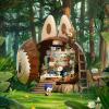 imageThe Monsters Forest Secret Base Series BlocksPlayful Home Labubu Building Toy Set Interactive Building Toy for Kids Boys and Girls