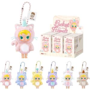 imagePOP MART Baby Molly Pocket Friends SeriesVinyl Plush Pendant Blind Box 6PCs Blind Box Figures Random Design Action Figures Collectible Toys Home Decorations Whole SetBaby Molly Pocket Friends