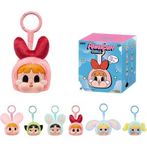 imagePOP MART Crybaby  Powerpuff Girls SeriesVinyl Face Plush Blind Box Crybaby Blind Box Figures Random Design Action Figures Collectible Toys Home Decorations Single BoxCrybaby Powerpuff Face Plush