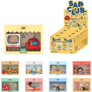 imagePOP MART Crybaby Sad Club Series Scene Sets 8PCs Crybaby Blind Box Figures Random Design Action Figures Collectible Toys Home Decorations Holiday Birthday Gifts for Girls and Boys Whole Set