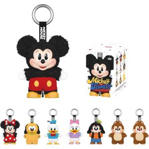 imagePOP MART Mickey Family Cute Together Keychain Series Figures Blind Box Mickey Blind Box Figures Random Design Action Figures Collectible Toys Home Decorations Single BoxMickey Family Cute Together