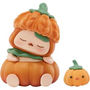 imagePOP MART PUCKY Pumpkin Baby Figure 315 inches Height Toys for Modern Home Decor Collectible Toy Set for Desk Accessories 1PC
