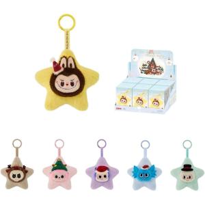 imagePOP MART The Monsters Classic SeriesSparkly Plush Pendant Blind Box 6PCs The Monsters Blind Box Figures Random Design Collectible Toys Home Decorations Holiday Birthday Gifts Whole Set