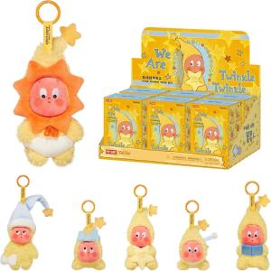 imagePOP MART We are Twinkle Twinkle SeriesPlush Pendant Blind Box 6PCs Twinkle Twinkle Blind Box Figures Random Design Action Figures Collectible Toys Home Decorations Whole Set