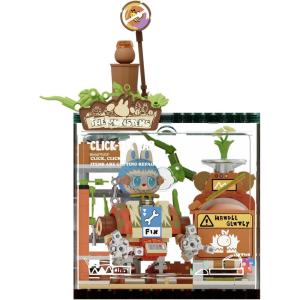 imageThe Monsters Forest Secret Base Series BlocksClickFix Lab Labubu Building Toy Set Interactive Building Toy for Kids Boys and Girls