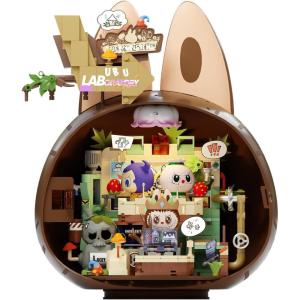 imageThe Monsters Forest Secret Base Series BlocksPlayful Home Labubu Building Toy Set Interactive Building Toy for Kids Boys and Girls