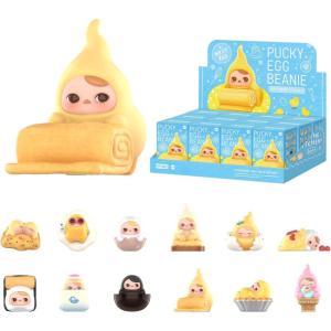 imagePOP MART PUCKY Egg Beanie Series Blind Box Figures Collectible Toys Home Decorations Holiday Birthday Gifts for Girls and Boys Whole SetPucky Egg Beanie Series Figures