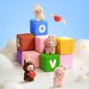 imagePOP MART The Monster PIN for Love Series  Vinyl Plush Pendant Blind Box AM Labubu Collectible Toys Holiday Birthday Gifts for Girls and Boys Single BoxAm