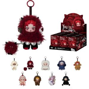 imagePOP MART SKULLPANDA You Found Me Series Plush Doll Pendant Blind Box Figures Collectible Toys Holiday Birthday Gifts for Girlfriend Daughter Girls and Boys Whole SetWhole Set