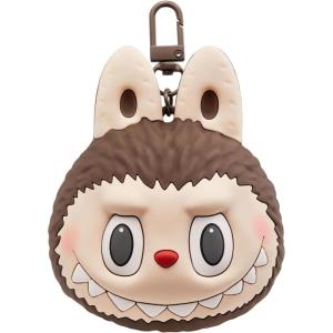 imagePOP MART The Monsters LABUBU OriginalsBrown Silicone Earphone Bag Portable Earbuds Case for Apple Samsung JBL Headphone Earbud Protective Carrying Case Bag