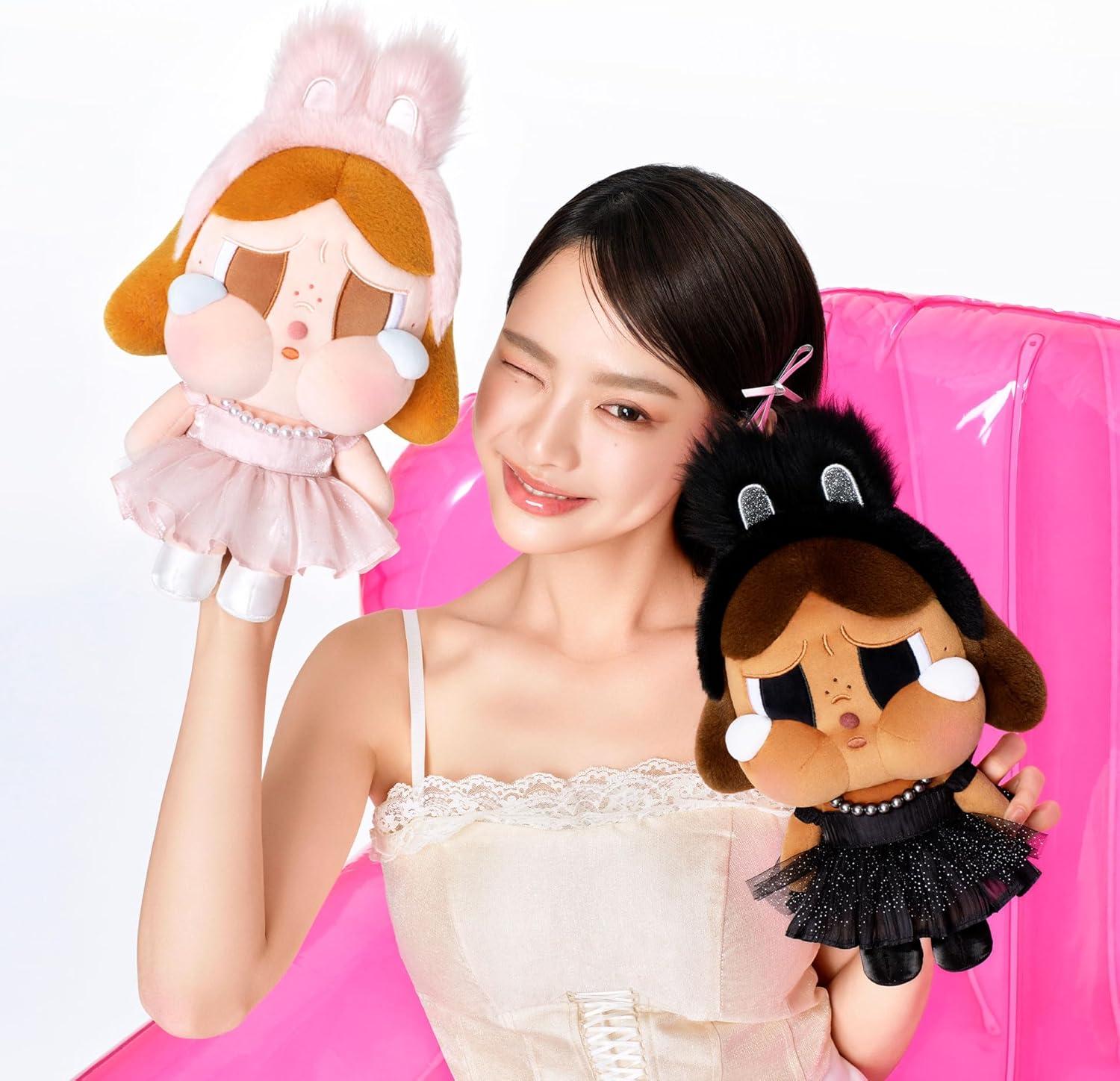 imagePOP MART Crybaby Shiny Shiny SeriesPlush Doll Pink 13 inches Height Toys for Modern Home Decor Collectible Toy Set for Desk Accessories 1PCBlack