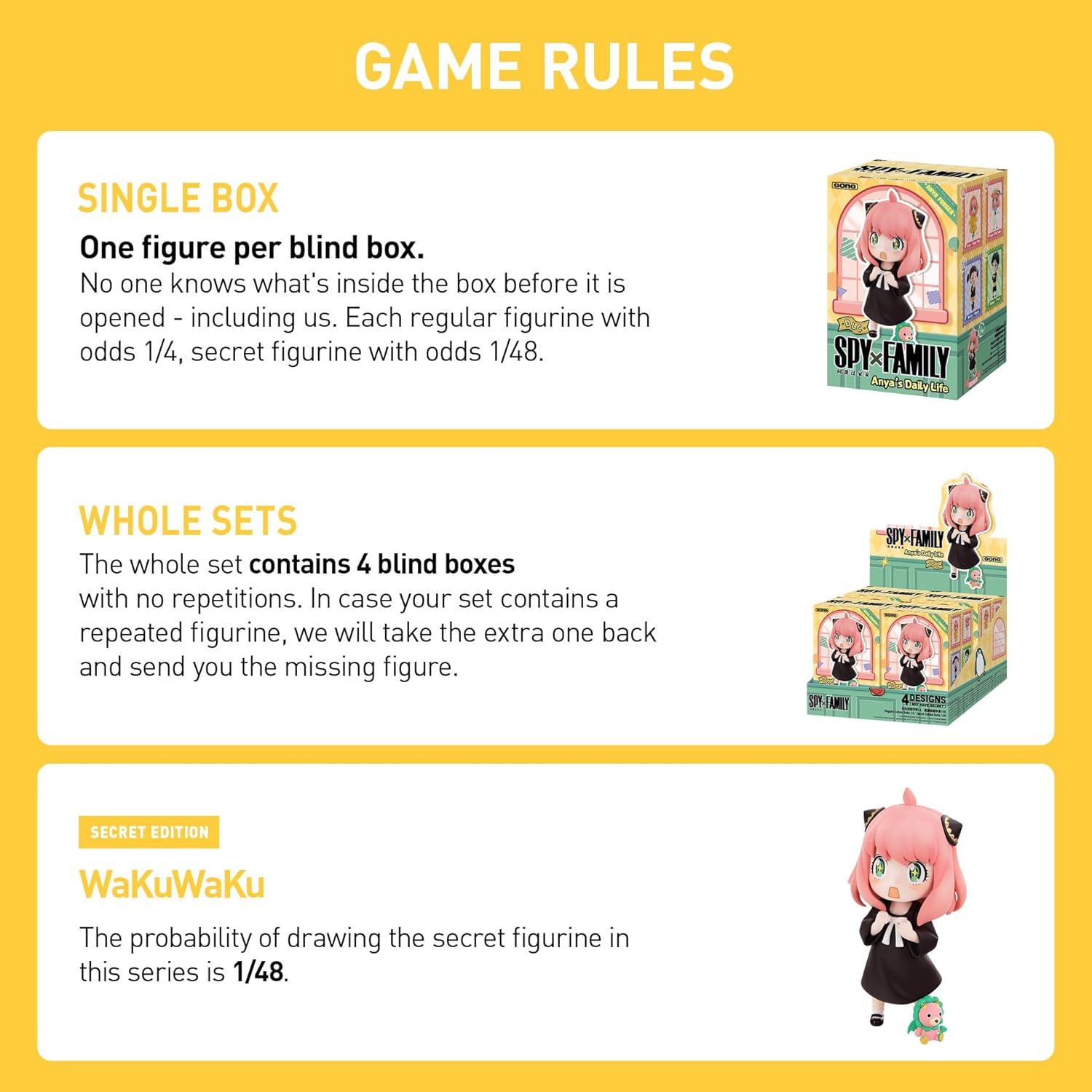 imagePOP MART SPY x Family Anyas Daily Life DLC Series Blind Box Figures Collectible Toys Home Decorations Holiday Birthday Gifts for Girls and Boys Single BoxWhole Set