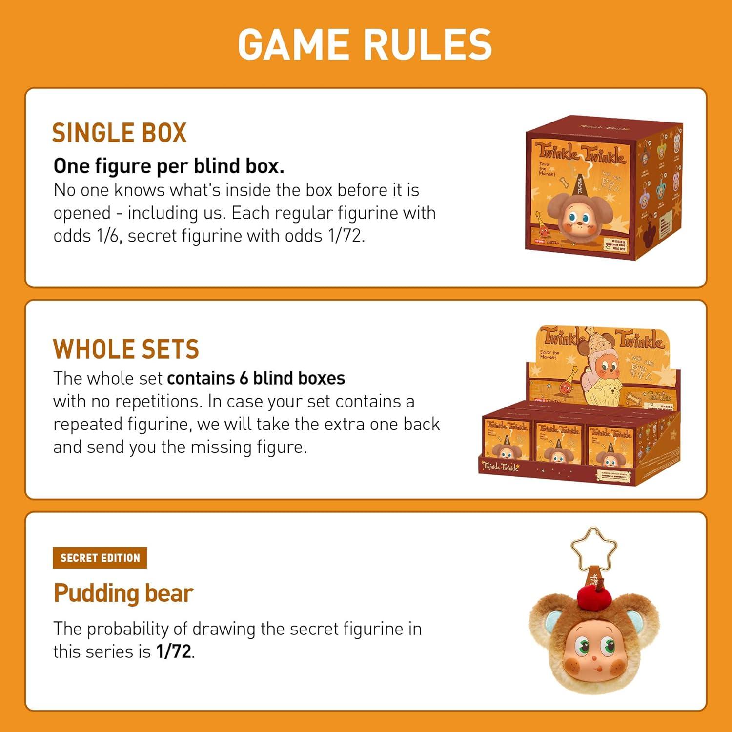 imagePOP MART Twinkle Twinkle Savor The Moment SeriesEarphone Case Blind Box Portable Earbuds Bag for Apple Samsung JBL Headphone Earbud Protective Carrying Case BagSingle BoxSingle Box