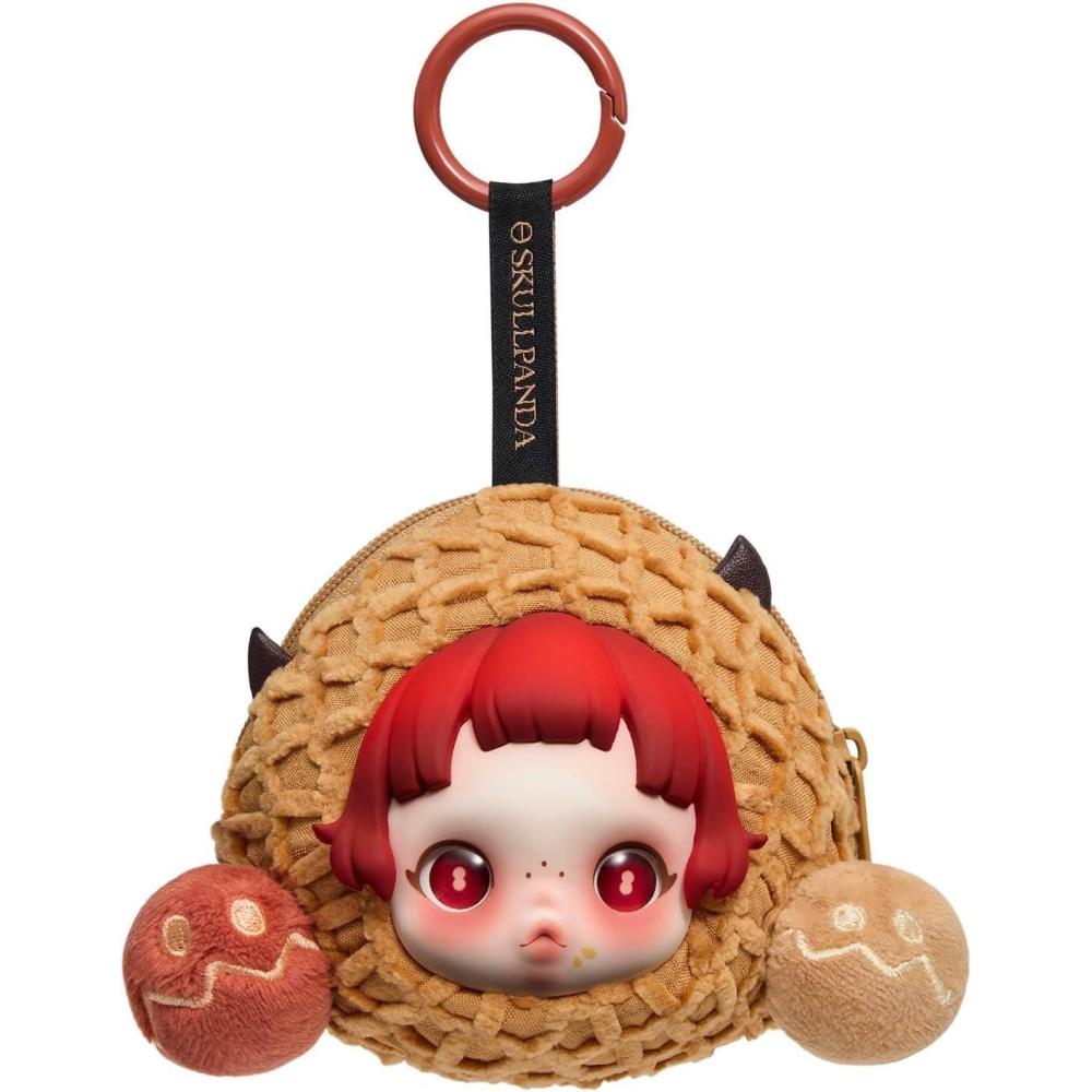 imagePOP MART SKULLPANDA You Found MeSeries Earphone BagPranky Peanut Portable Earbuds Case for Apple Samsung JBL Headphone Earbud Protective Carrying Case BagPranky Peanut