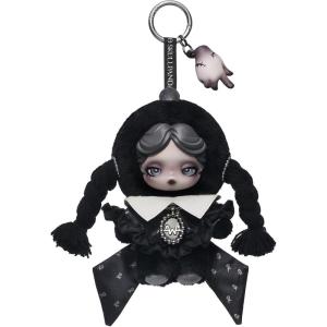 imagePOP MART SKULLPANDA  Wednesday PlushClassic Dress Version Collectible Toy Charm Holiday Birthday Gifts for Girls and Boys