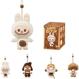 imagePOP MART POP Bean Coffee Factory SeriesPlush Pendant Blind Box Figures Collectible Toys Bag Pendant Holiday Birthday Gifts for Girlfriend Daughter Girls and Boys Single BoxSingle Box