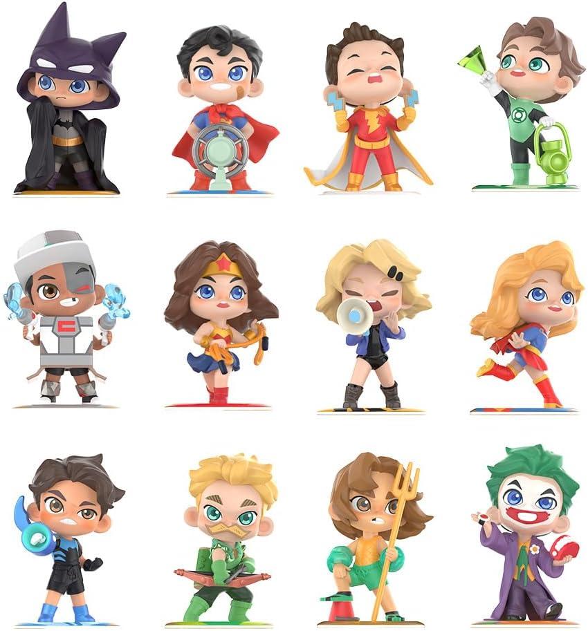 imagePOP MART DC Justice League Childhood Series Blind Box Figures Random Design Mystery Toys for Modern Home Decor Collectible Toy Set for Desk Accessories Single Box
