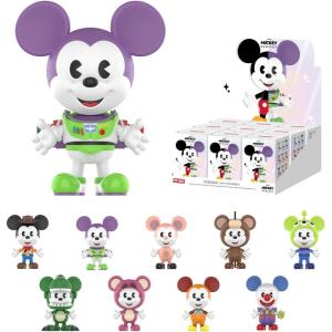 imagePOP MART Disney Mickey Remixed Mickey Meets Pixar Series Bind Box Figures Collectible Toys Home Decorations Holiday Birthday Gifts for Girls and Boys Single BoxWhole Set