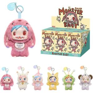 image:imagePOP MART POLARMonster Baby Collection Series Plush Pendant Ver1 Blind Box Collectible Toys Decorations Holiday Birthday Gifts for Girls and Boys Single BoxWhole Set