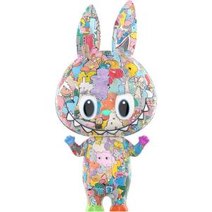 image:imagePOP MART MEGA LABUBU 400 Tenth Anniversary 1378 inches Height Toys for Modern Home Decor Collectible Toy Set for Desk Accessories