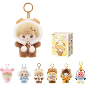 image:imagePOP MART POP Bean Fluffy amp Cozy SeriesPlush Pendant Blind Box Figures Collectible Toys Home Decorations Holiday Birthday Gifts for Girls and Boys Whole SetSingle Box