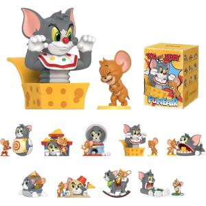 image:imagePOP MART Tom and Jerry Funfair Series Blind Box Figures Collectible Toys Home Decorations Holiday Birthday Gifts for Girls and Boys Single BoxSingle Box