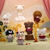 image:imagePOP MART DIMOO The Secret Theatre Club SeriesVinyl Plush Blind Box Bag Charm Collectible Toys Home Decorations Holiday Birthday Gifts for Girls and Boys Whole SetWhole Set
