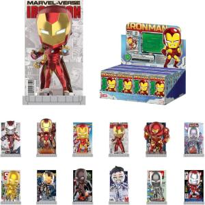 image:imagePOP MART Marvel Iron Man A Journey Through Armors Series Blind Box Action Figures Collectible Toys Home Decorations Holiday Birthday Gifts for Girls and Boys Whole Set