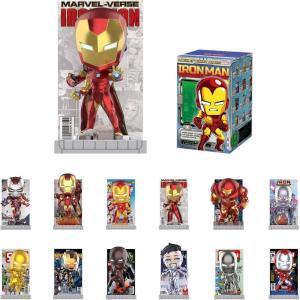 image:imagePOP MART Marvel Iron Man A Journey Through Armors Series Blind Box Action Figures Collectible Toys Home Decorations Holiday Birthday Gifts for Girls and Boys Single Box