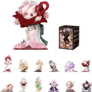 image:imagePOP MART SKULLPANDA Petals in Four Acts Series Action Figures Blind Box Collectible Toys Home Decorations Holiday Birthday Gifts for Girls and Boys Single BoxSingle Box