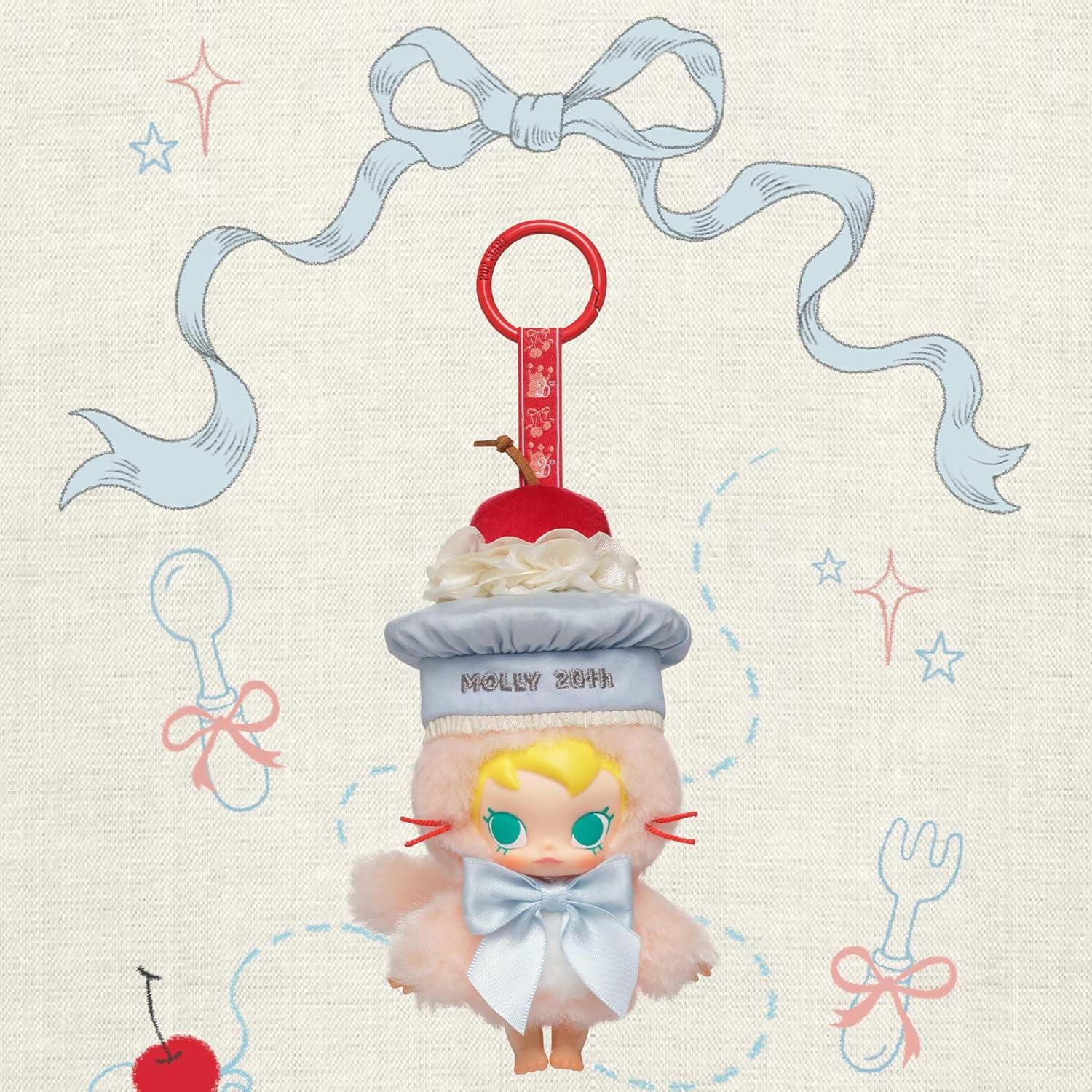 image:imagePOP MART Baby Molly 20th Anniversary Vinyl Plush Blister Pack Bag Charm Collectible Holiday Birthday Gift for Kids Adults