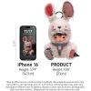 image:imagePOP MART Hirono Little Hare Plush Doll Pendant Hirono with Bunny Costume Stuffed Animals Stuffed Toy Holiday Birthday Gift for Kids Adults