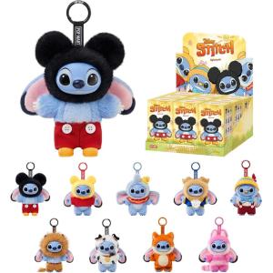 image:imagePOP MART Stitch Adventure Series Blind Box Keychain  Vinyl Plush Bag Charm Collectible Holiday Birthday for Kids Adults Whole SetWhole Set